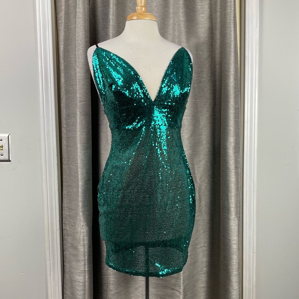Small see through sequin dress